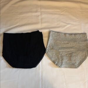Bundle of Womens Briefs Set of 10 Grey/ Black Size Large NIP